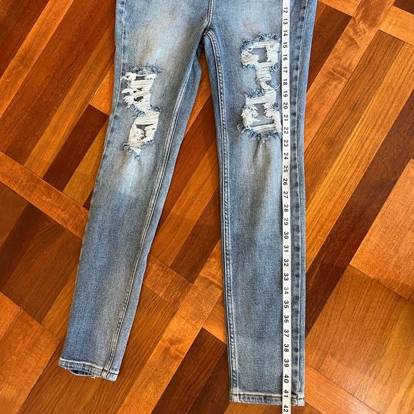 We the Free free People Phoenix Ripped Skinny Jeans 29 - Picture 2 of 14